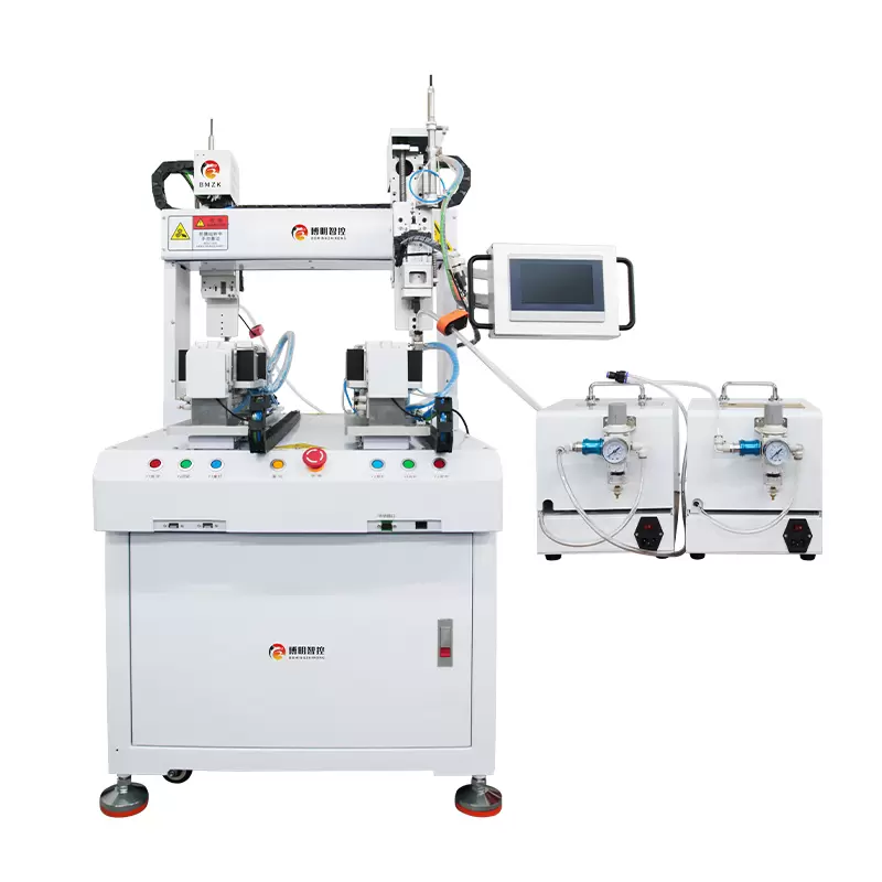 L - Floor standing back-to-back screw machine